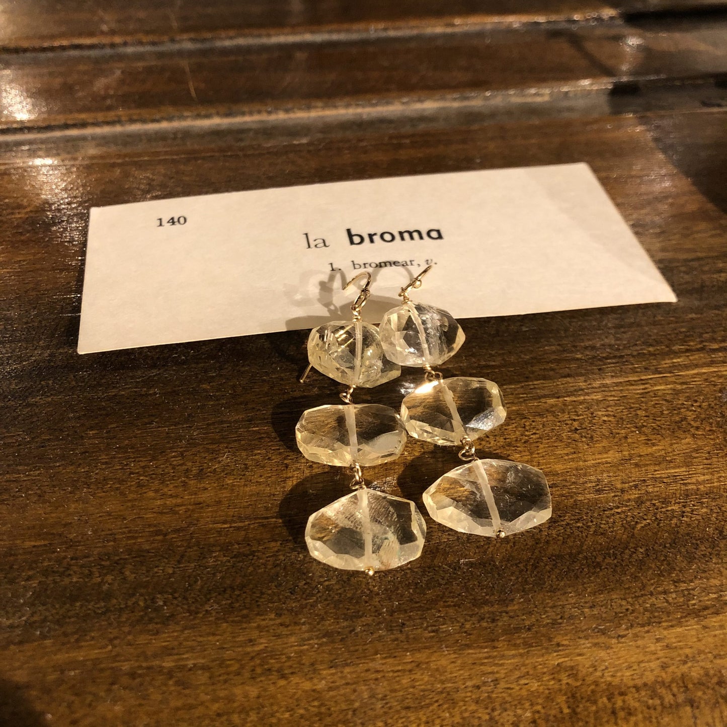 Triple Drop Citrine Earrings