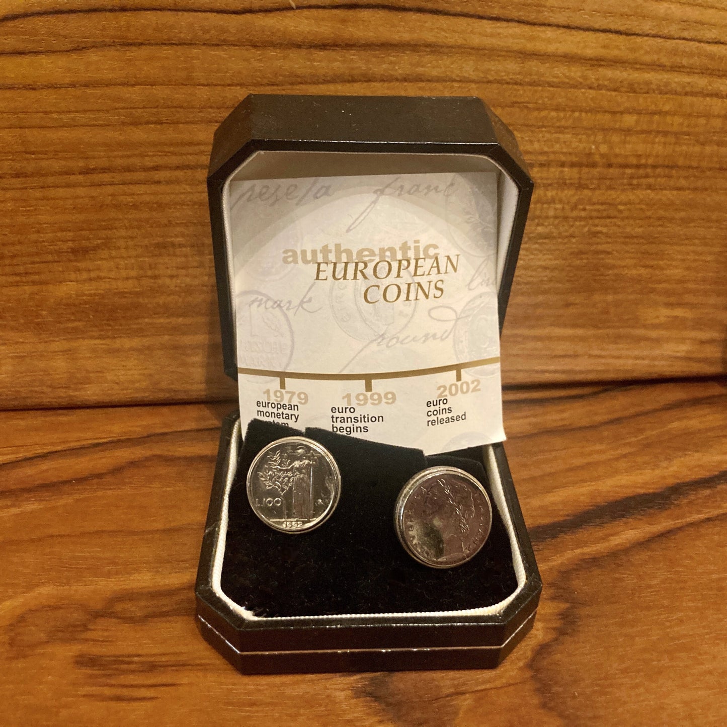 Italian Lire Cufflinks