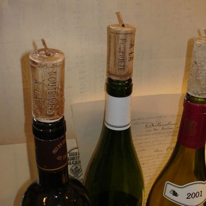 Wine Cork Candles