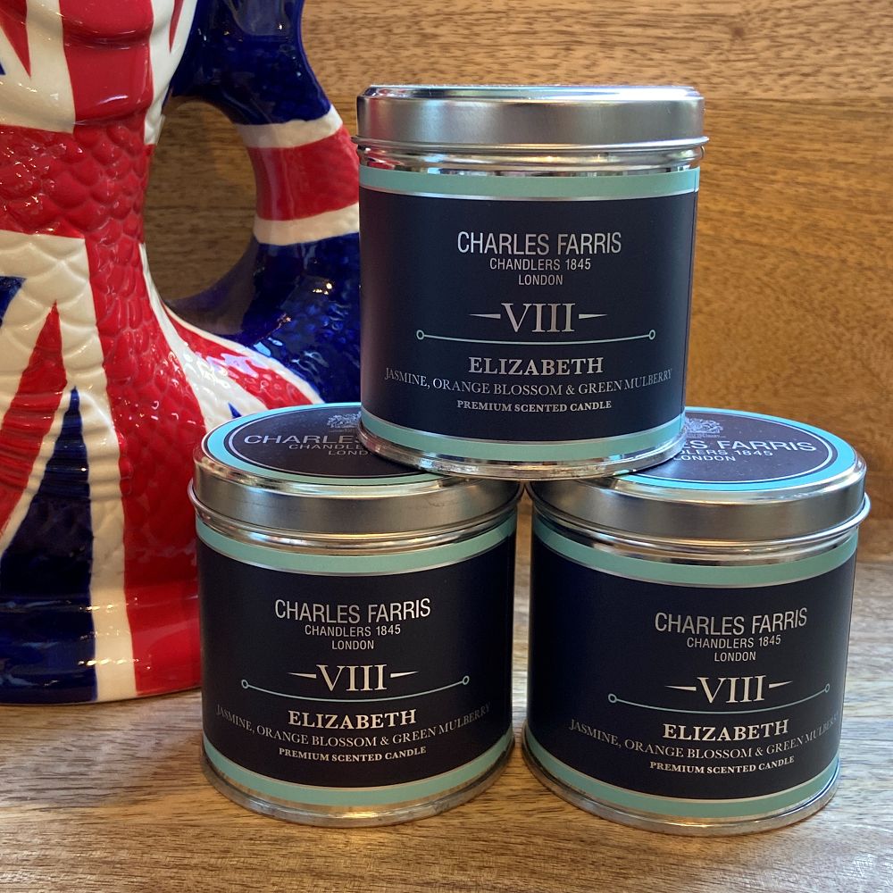 Elizabeth VIII Tin Candle