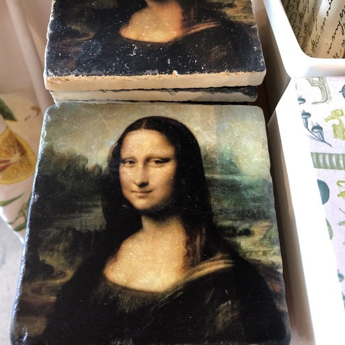 Mona Lisa Marble Coaster