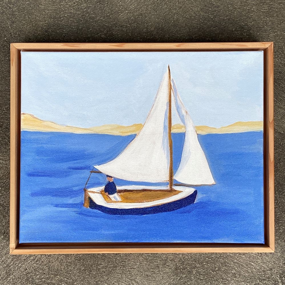 Sailing by Long Point by Julie Bowers Murphy