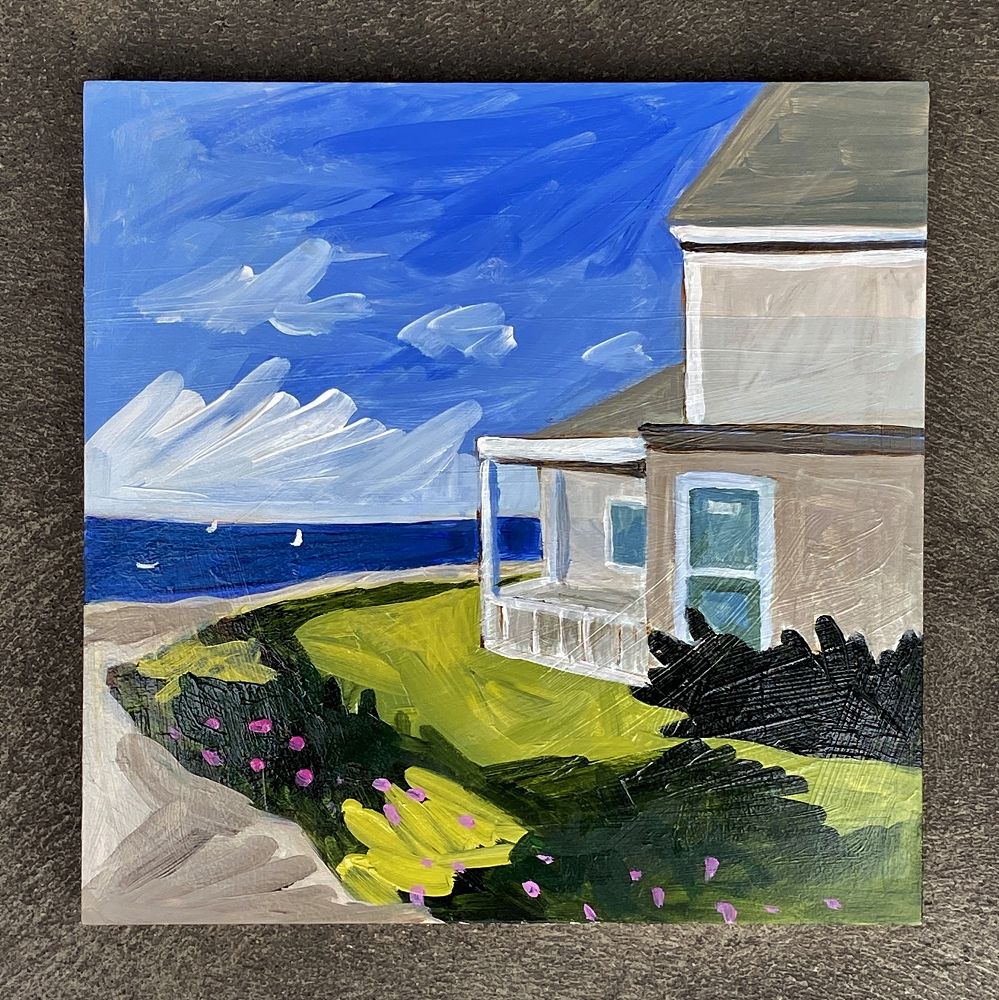 House, Late Afternoon by Julie Bowers Murphy