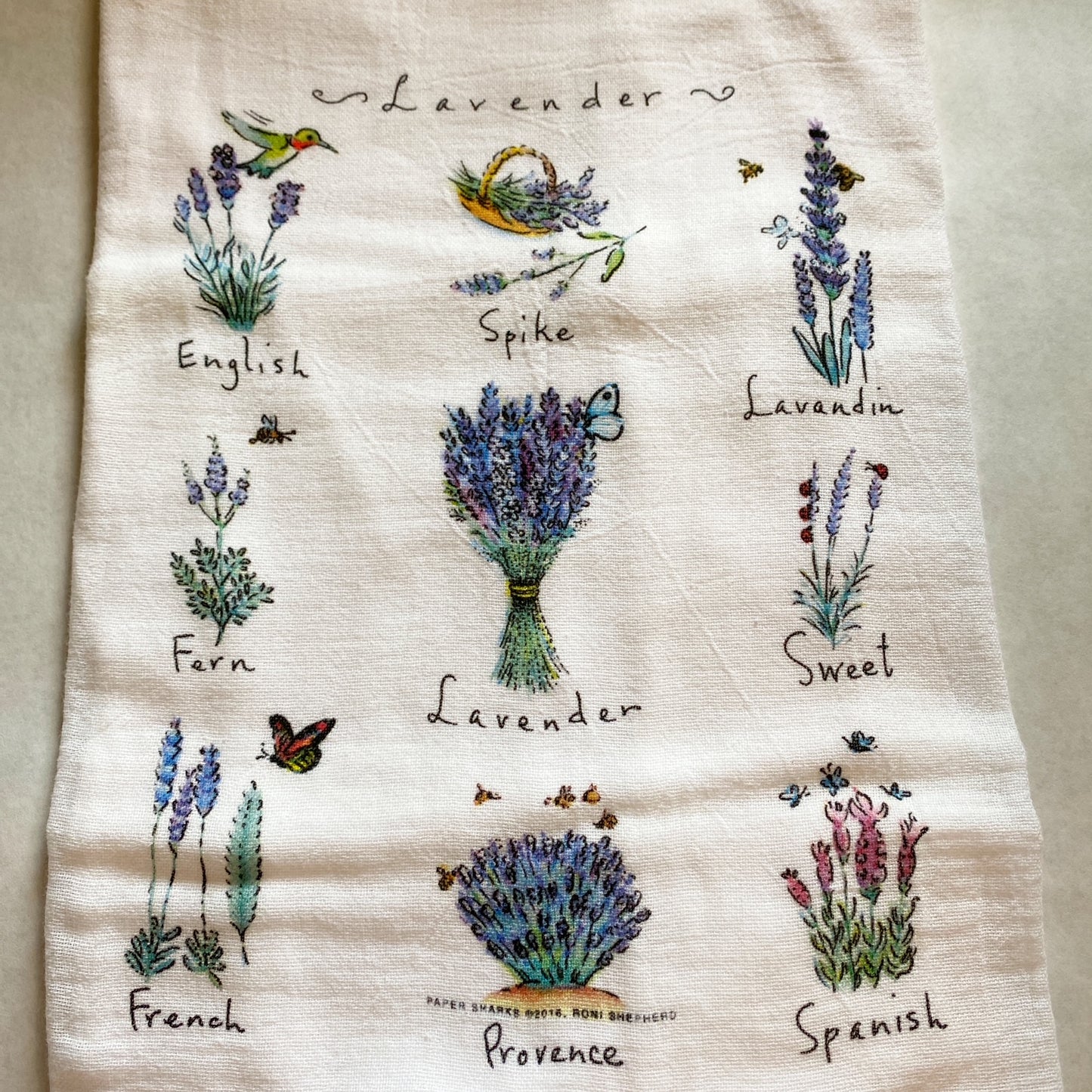 Lavender Flour Sack Towel