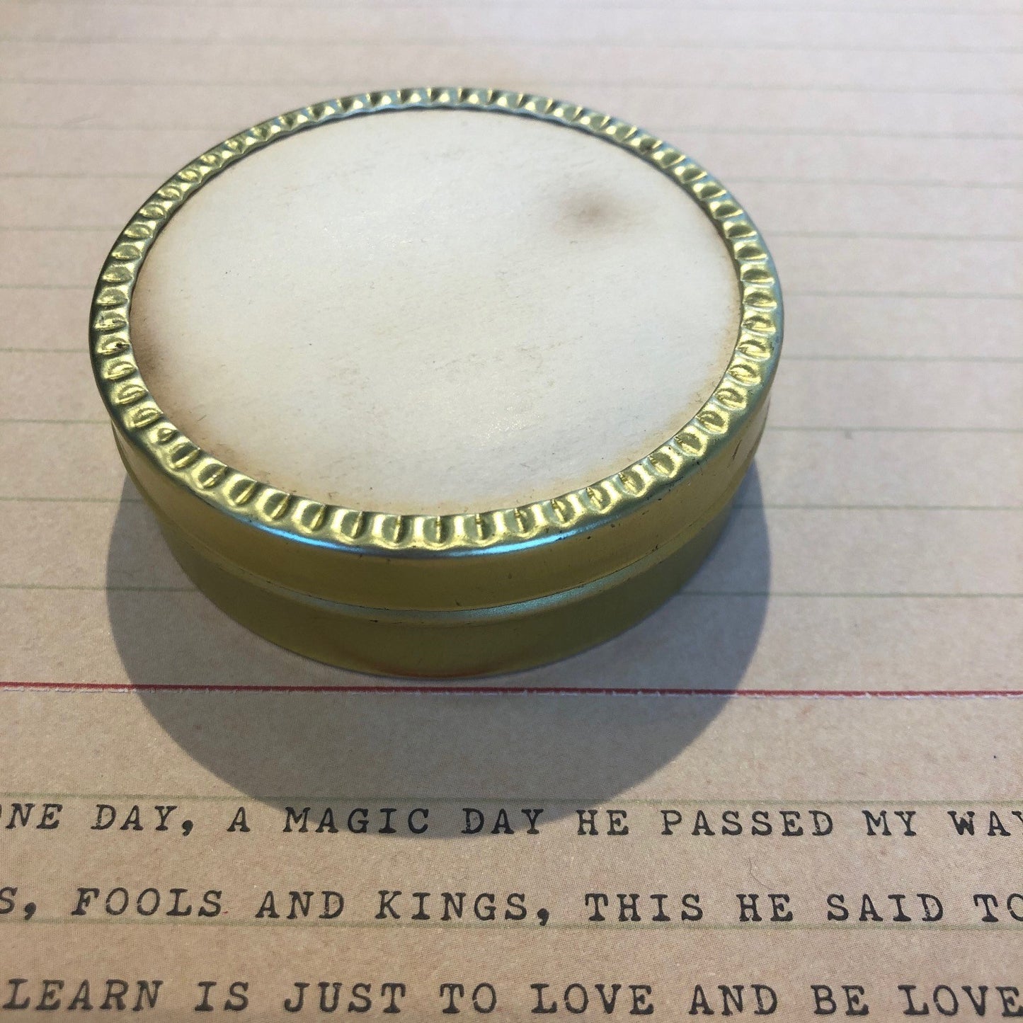 Vintage Gold Tin