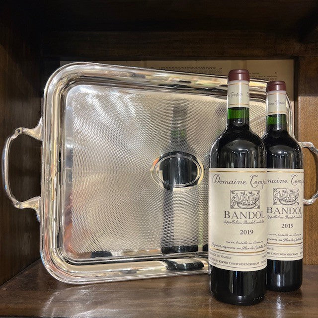 Hotel Silver Handle Turned Tray
