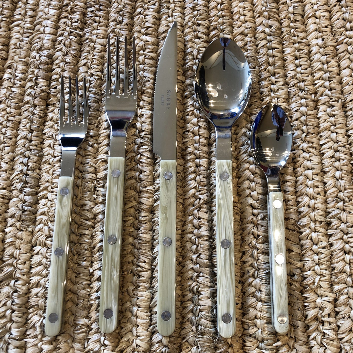 French Horn Bistro Style Cutlery Set of Five