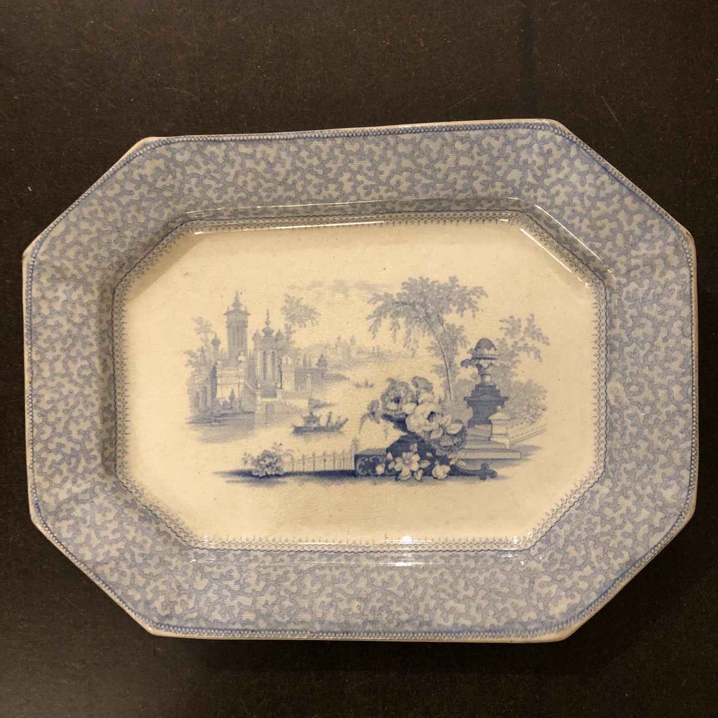 Longport Blue Rectangle Dish