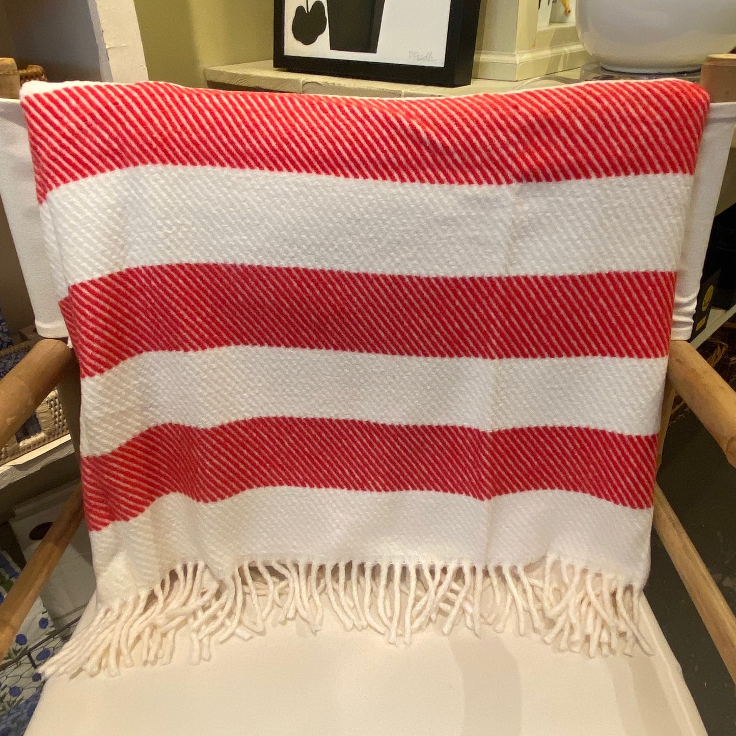 Red Stripe Throw