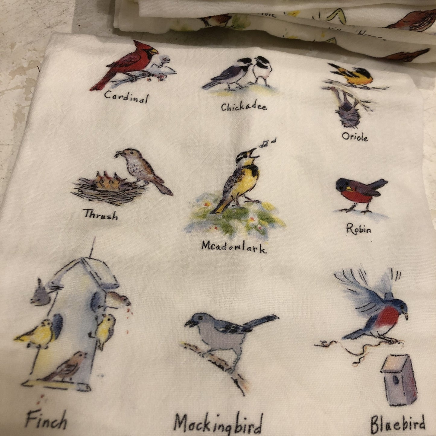 Birdhouse Flour Sack Towel