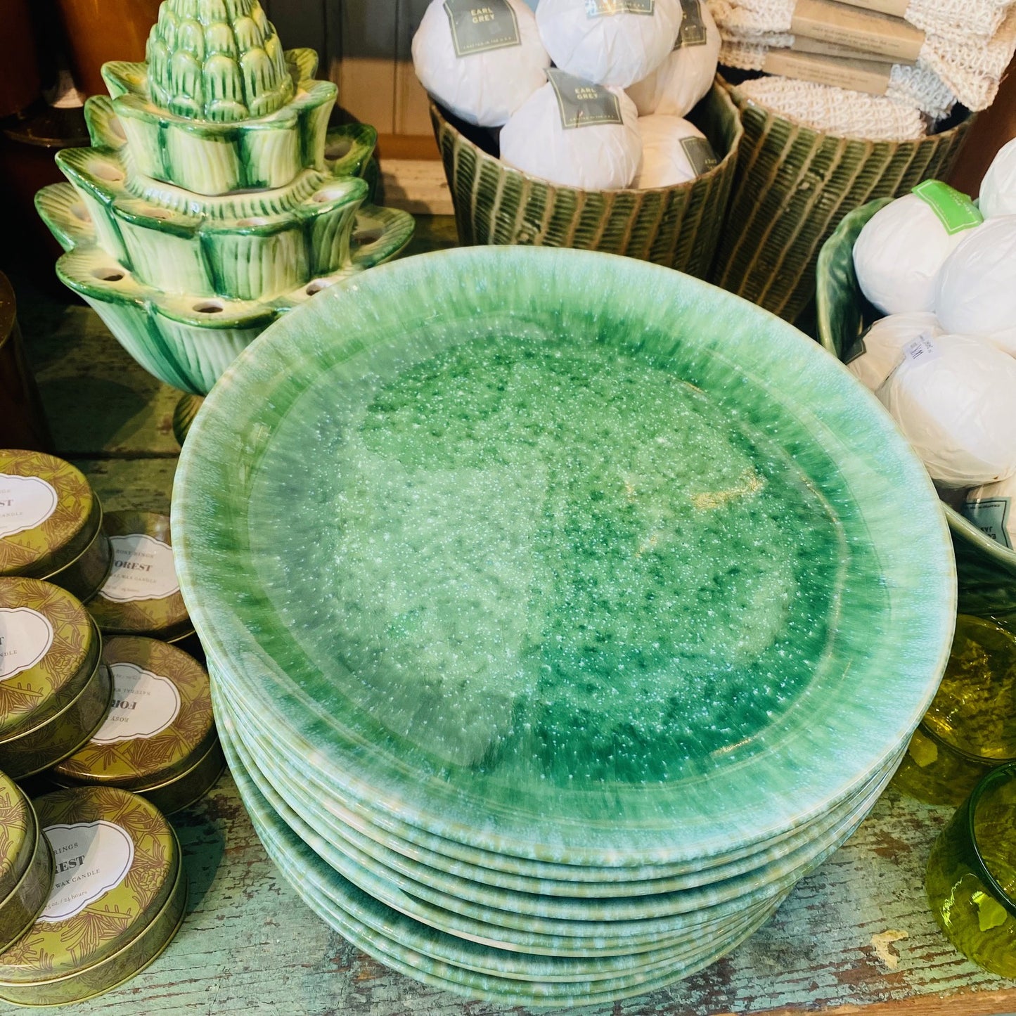 Dinner Plate in Emerald