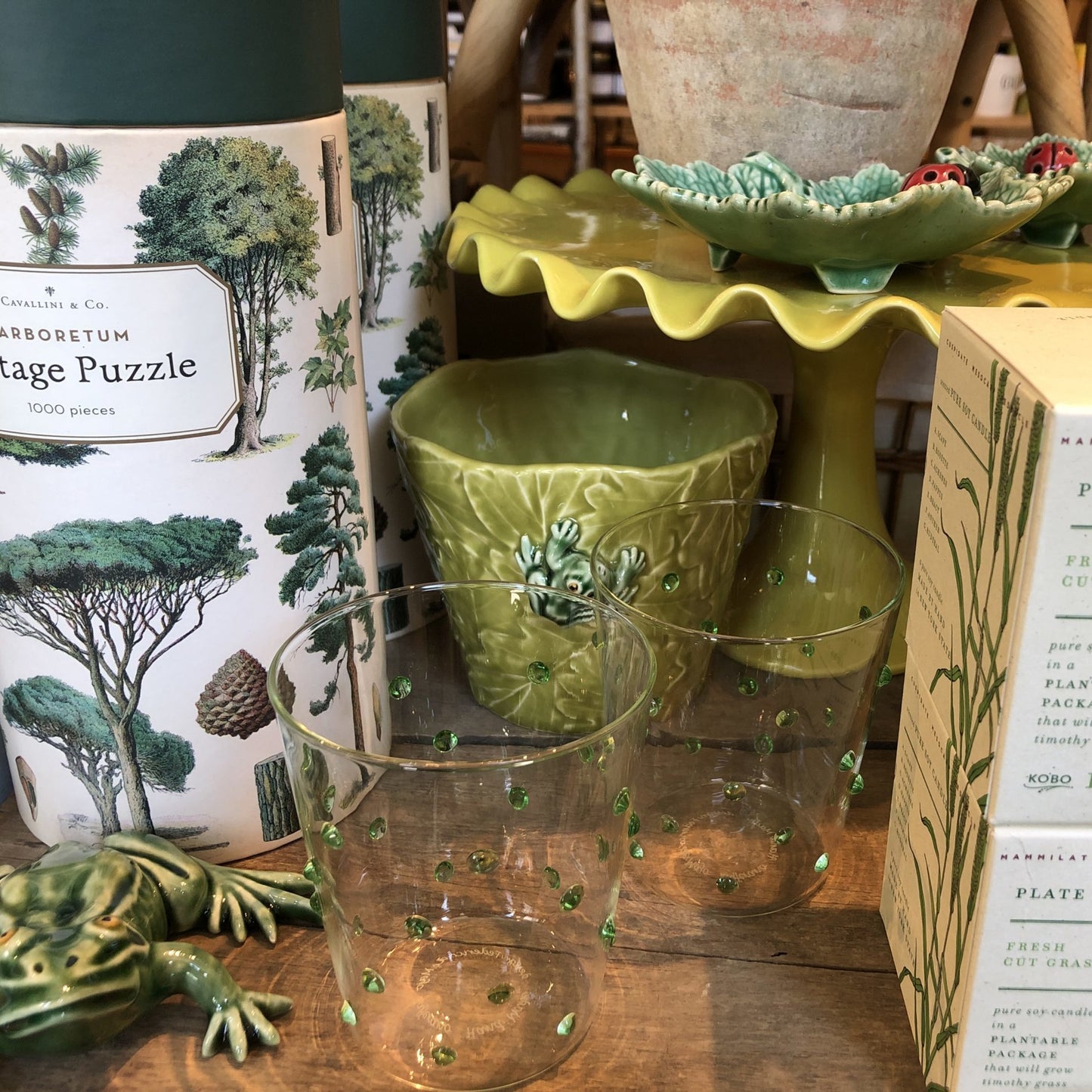 Green Party Glass