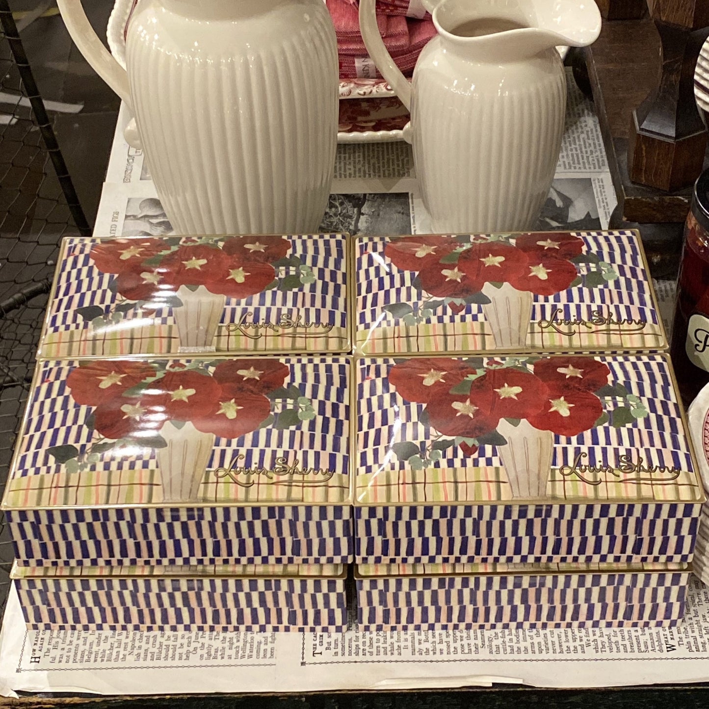 John Derian Poppy Twelve Piece Tin
