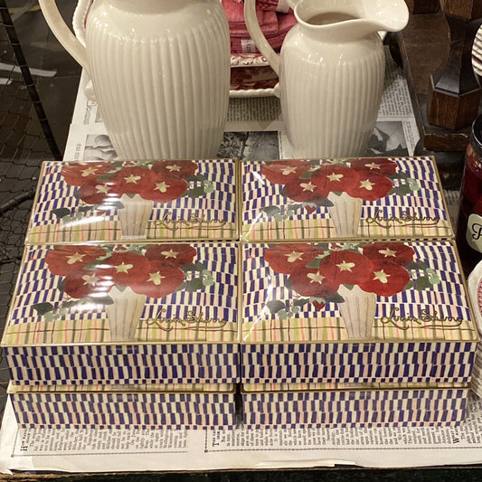 John Derian Poppy Twelve Piece Tin