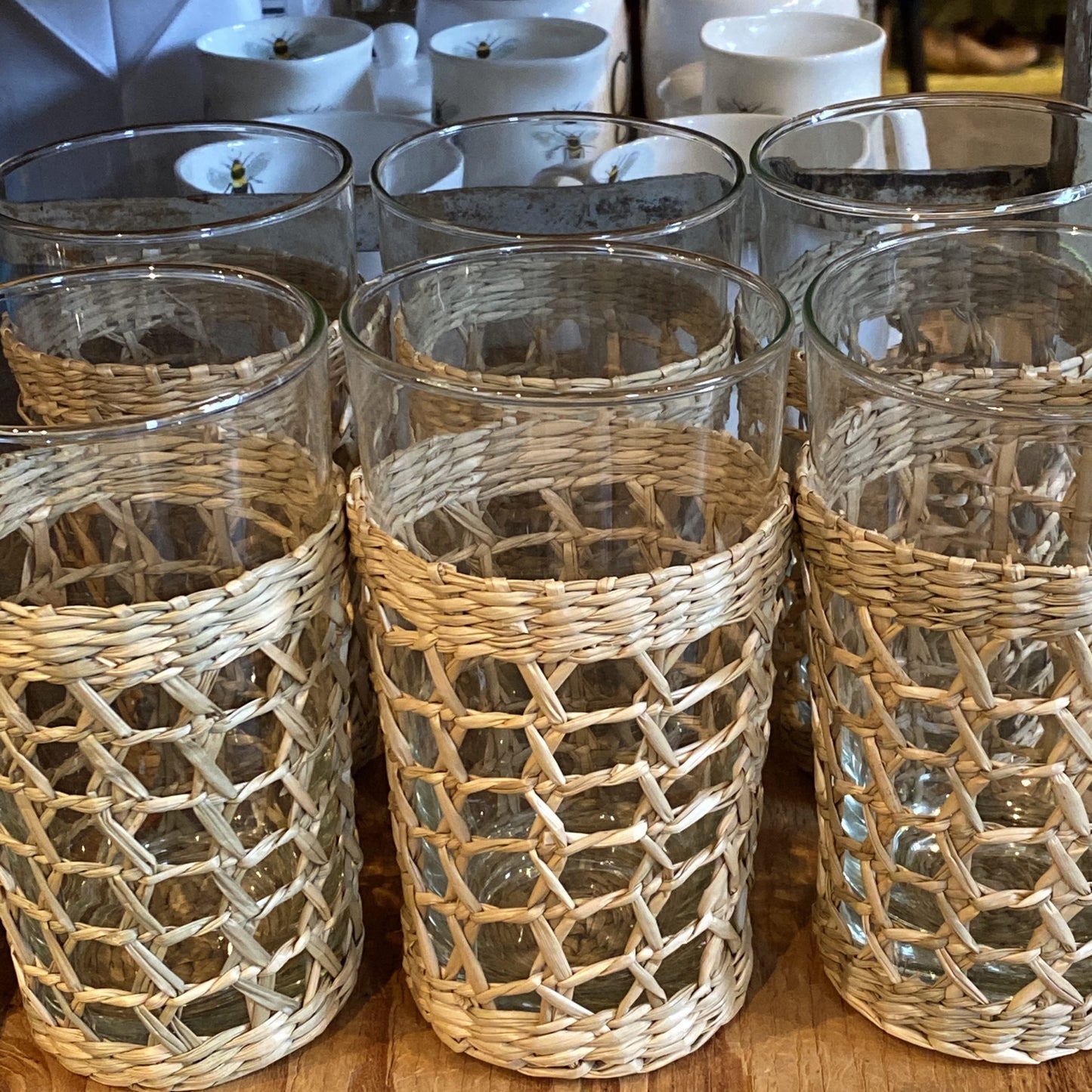 Seagrass Caged Highball Glass