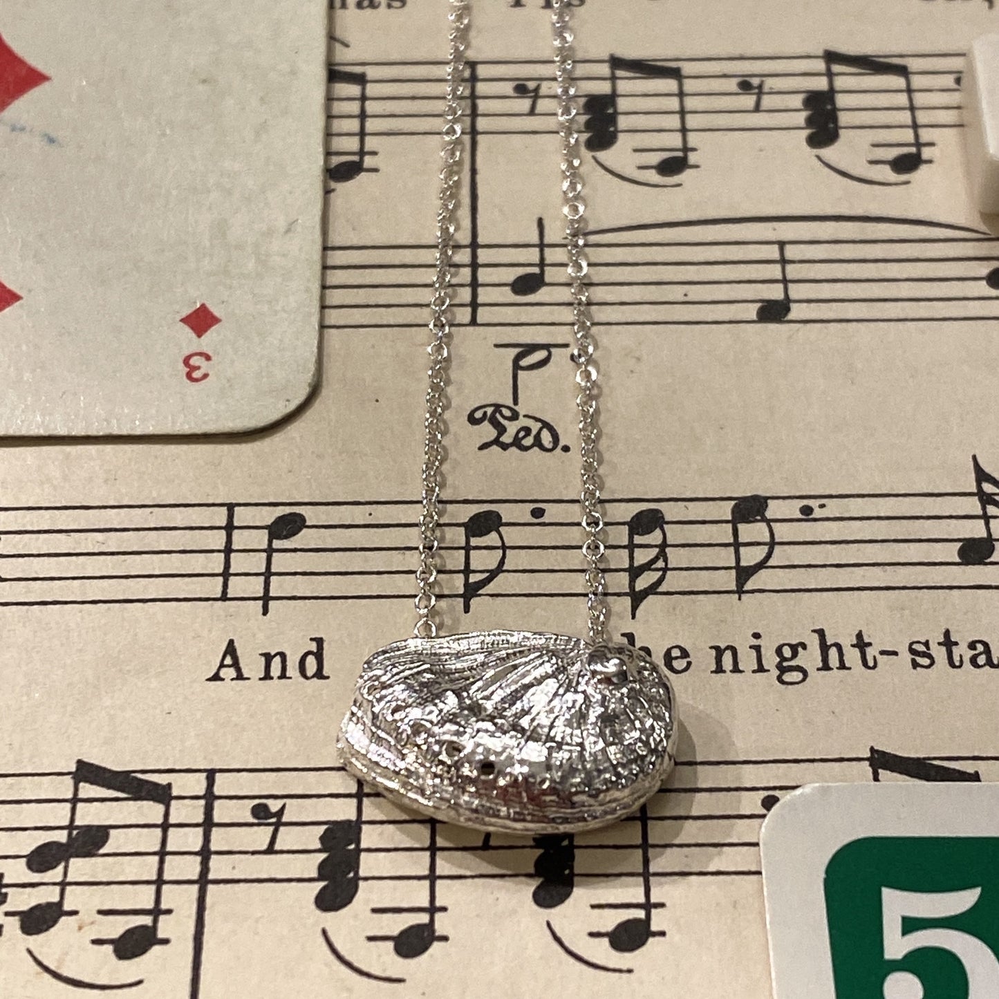 Silver Abalone Necklace