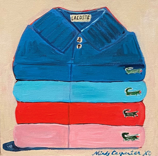Pink, Red, Aqua, Blue Lacoste by Mindy Carpenter