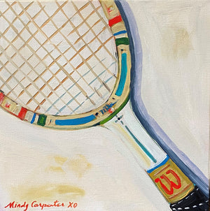 Vintage Wilson Tennis Racquet by Mindy Carpenter