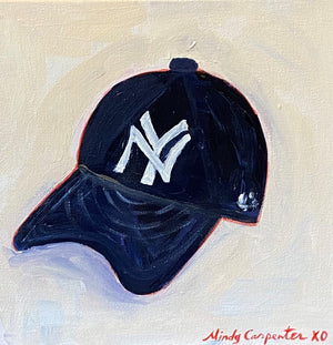 Yankees Cap by Mindy Carpenter