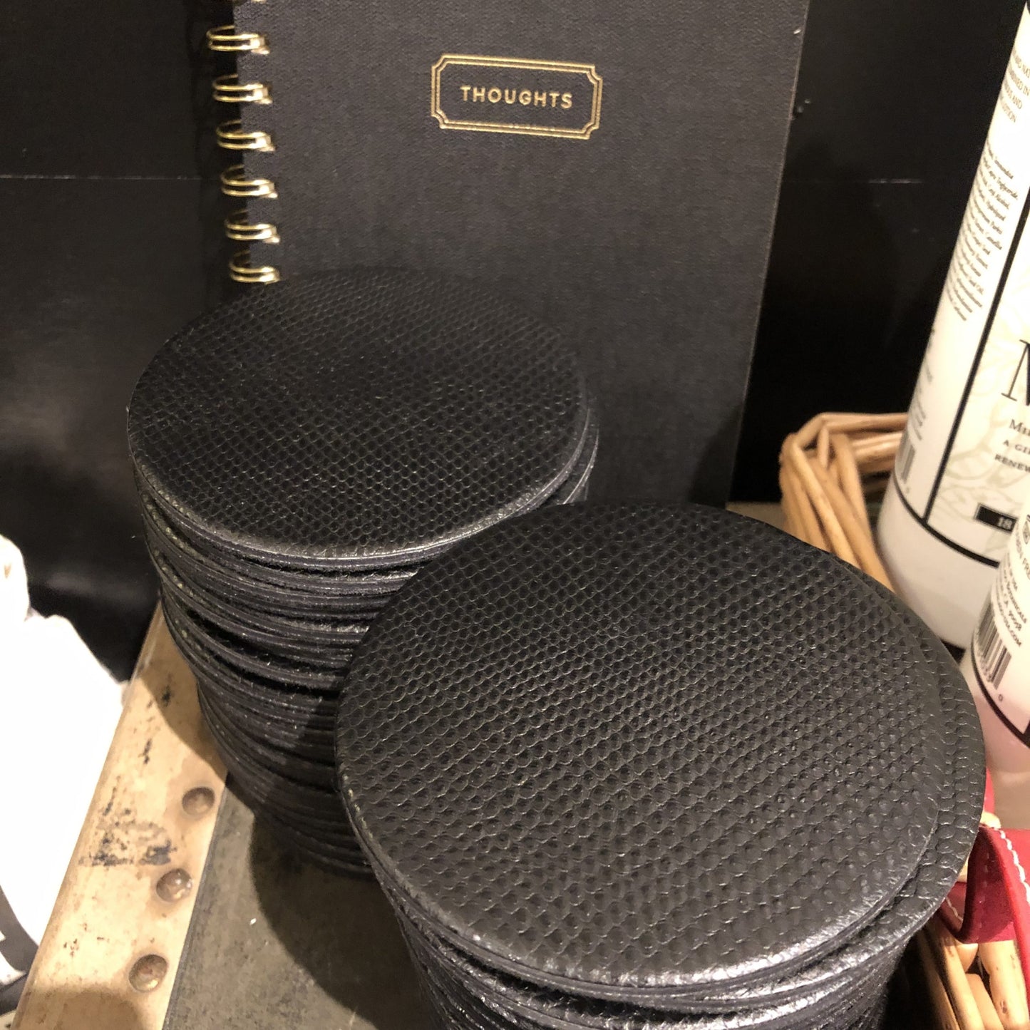 Black Snakeskin Coaster