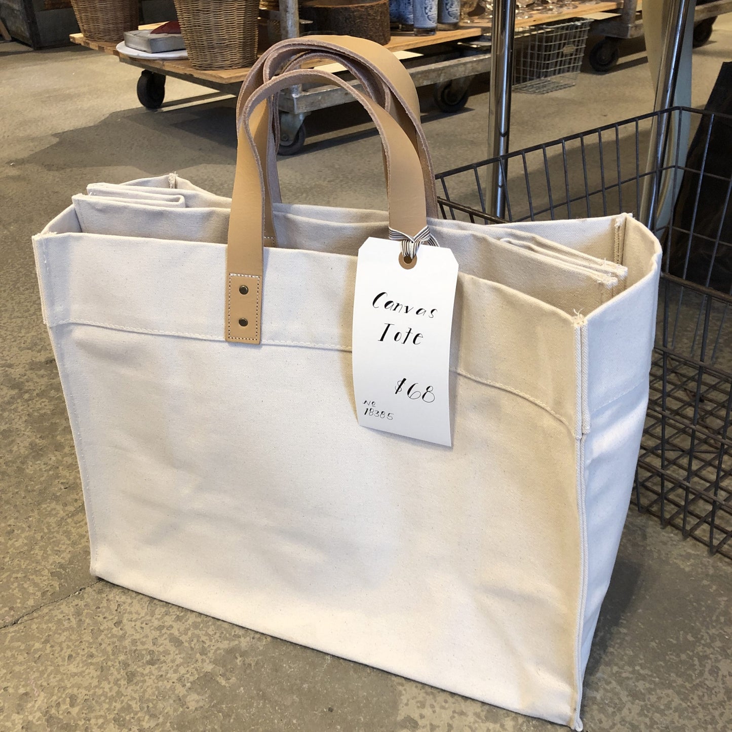 Natural Canvas Tote
