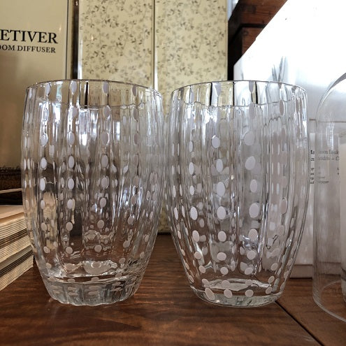 Large Transparent Dotted Tumbler