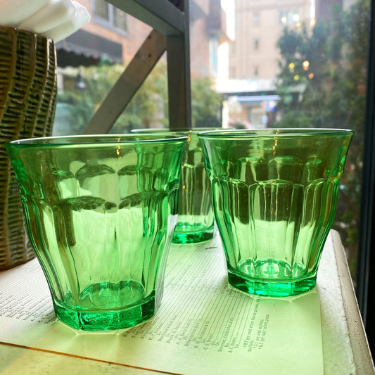 Green French Bistro Glass, Small