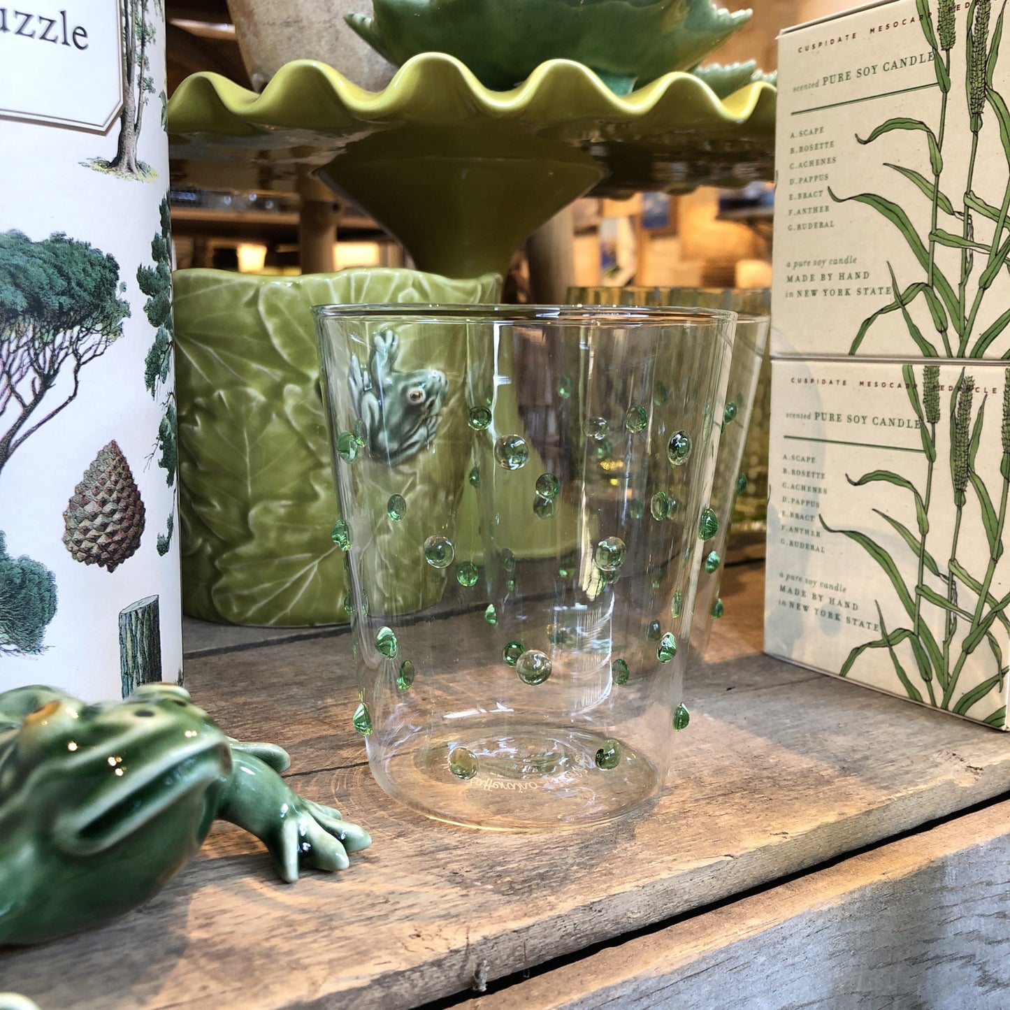 Green Party Glass