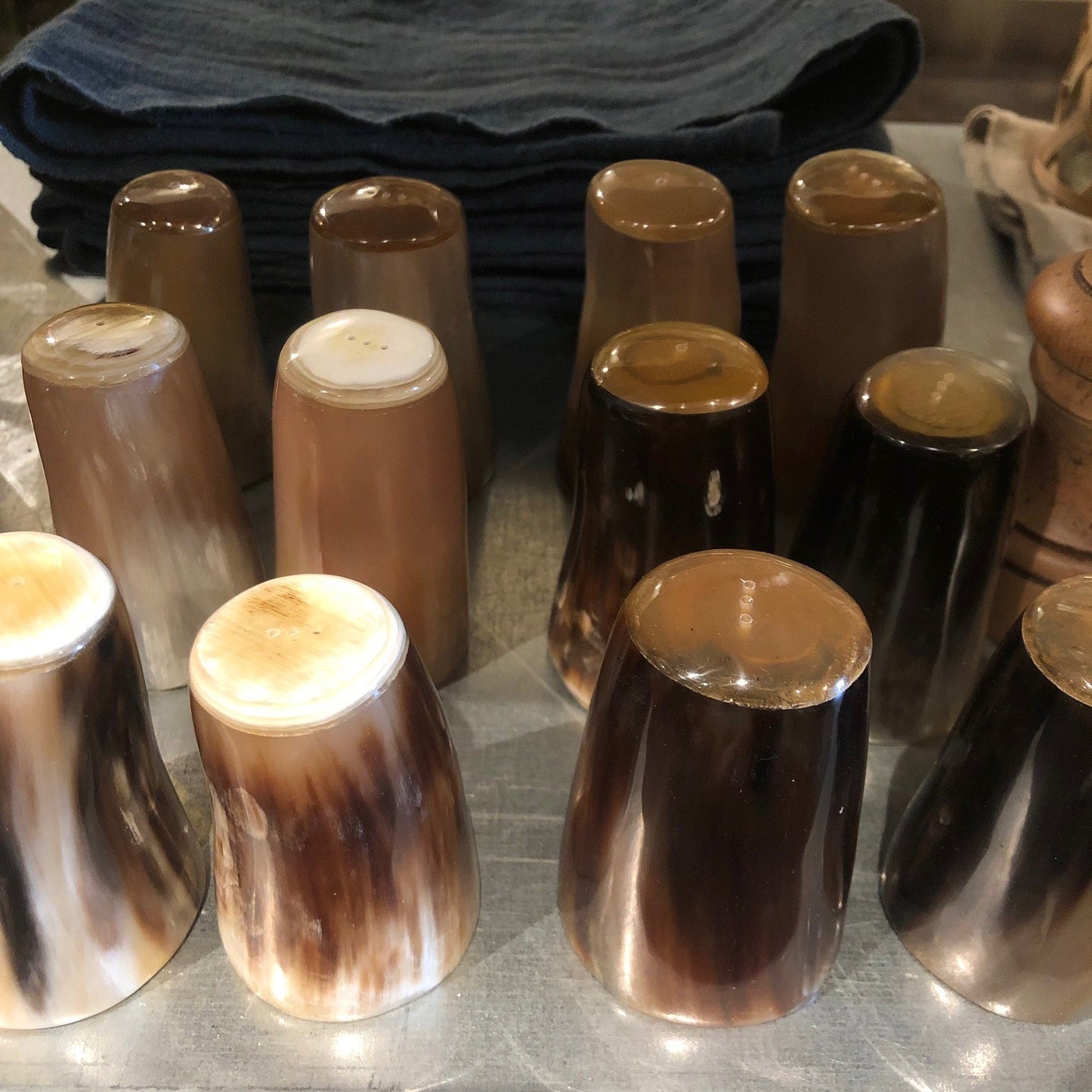 Horn Salt & Pepper Set