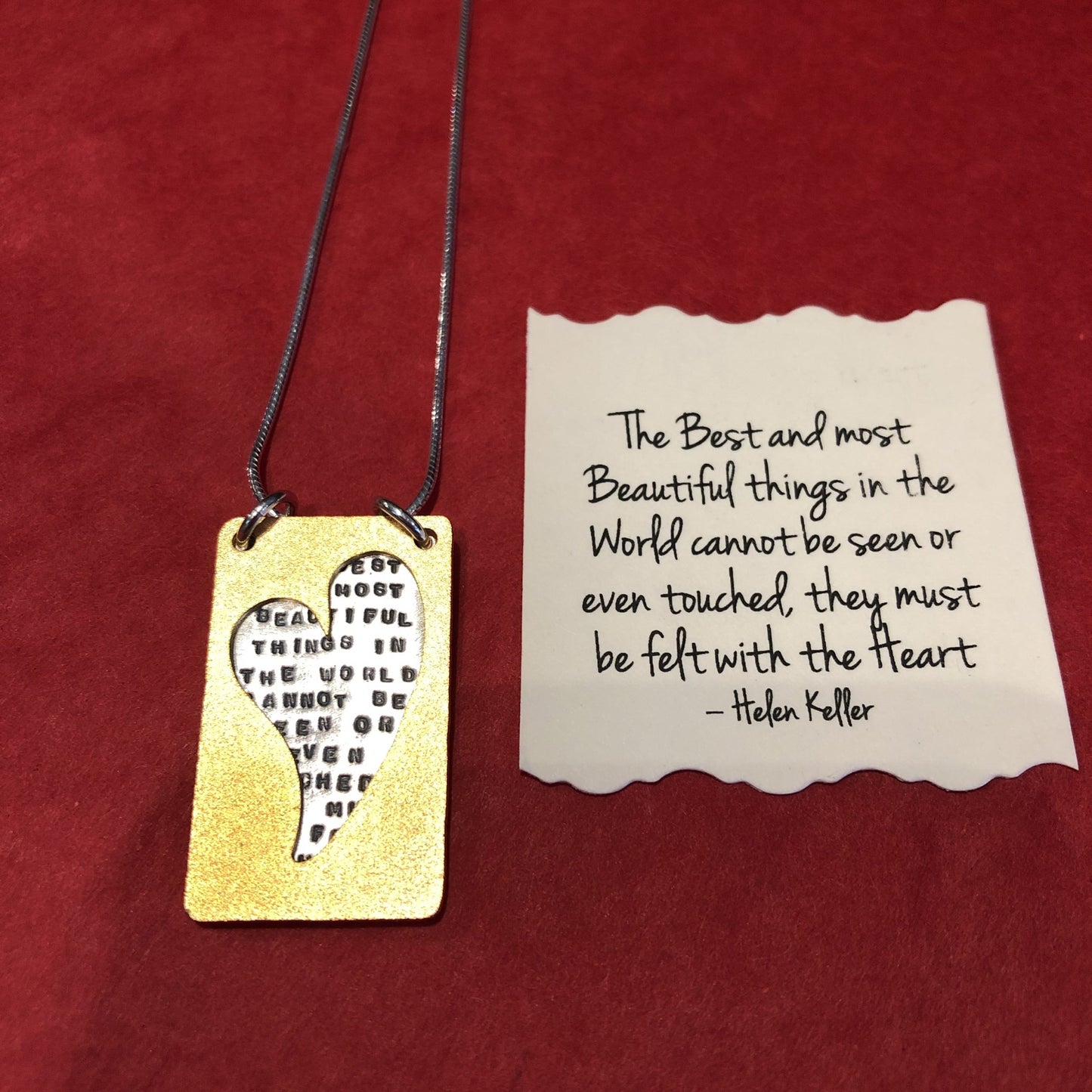 The Best and Most Beautiful Things... Necklace