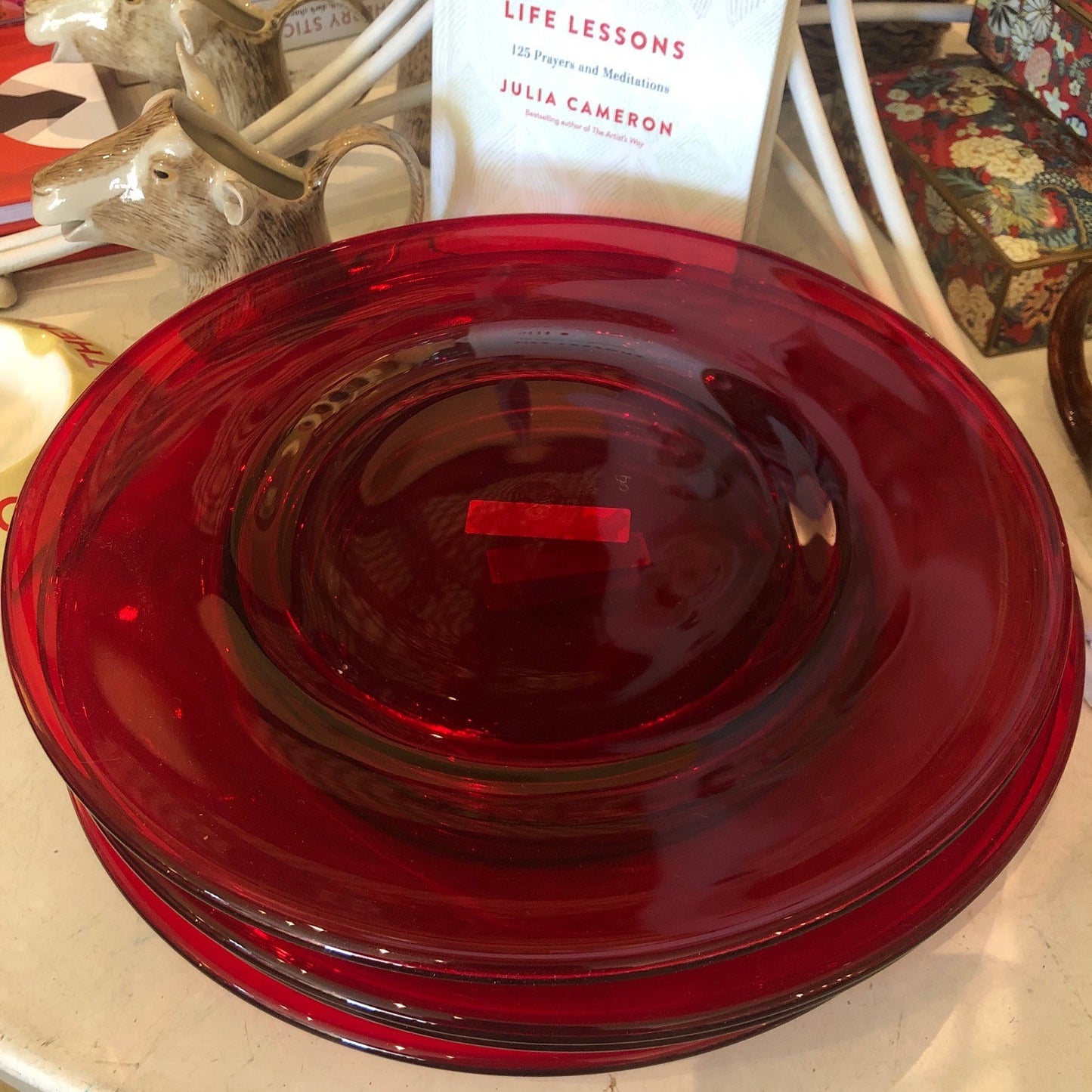 Red Dinner Plate