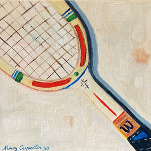 Vintage Tennis Racket by Mindy Carpenter