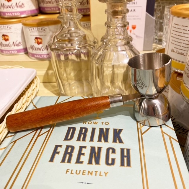 Double Jigger with Wooden Handle