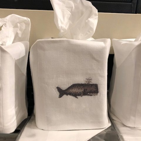 Whale Tissue Box Cover
