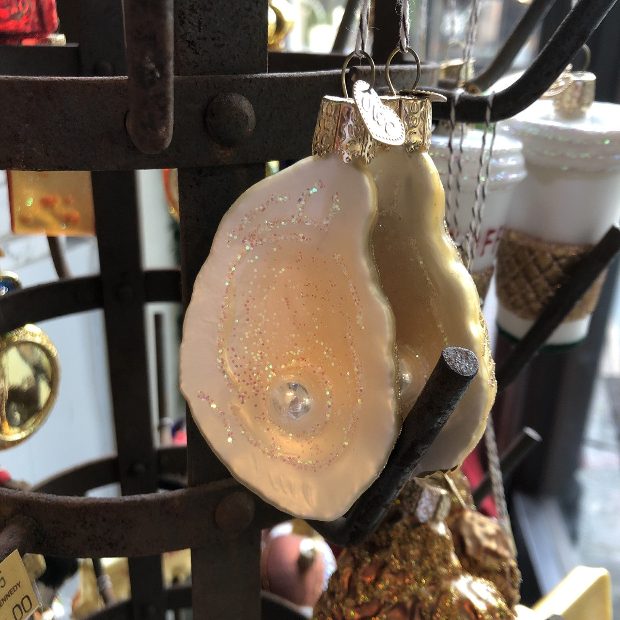 Oyster with Pearl Holiday Ornament