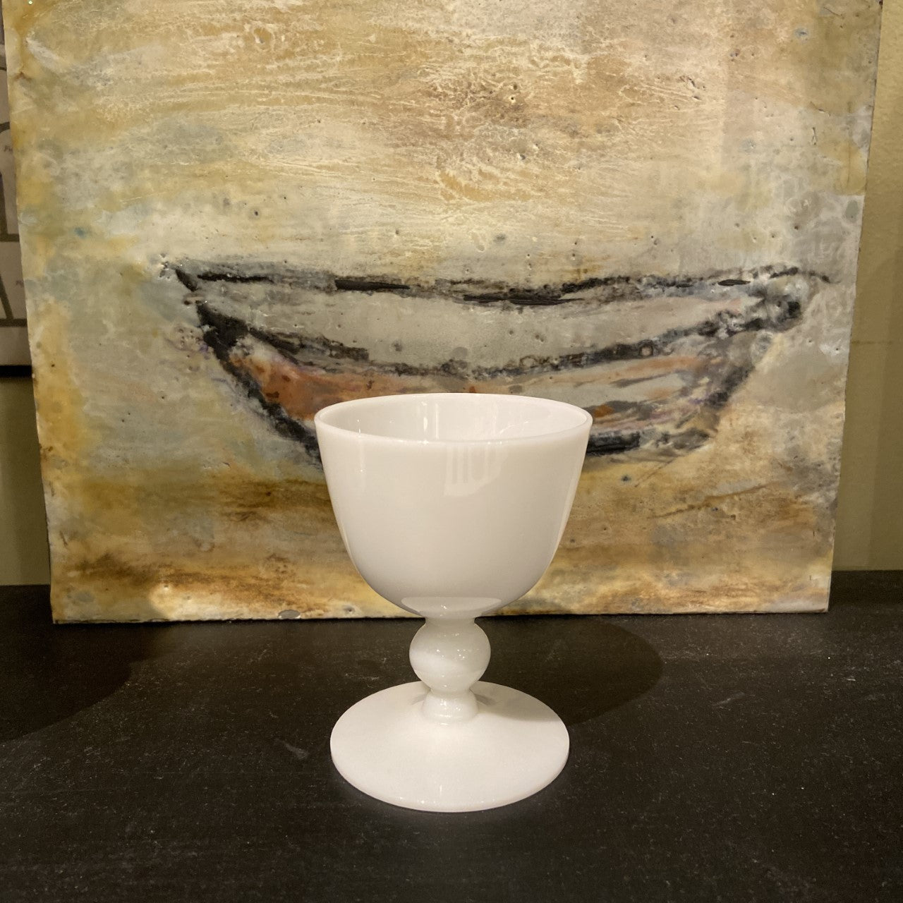 Vintage Opaline Goblet