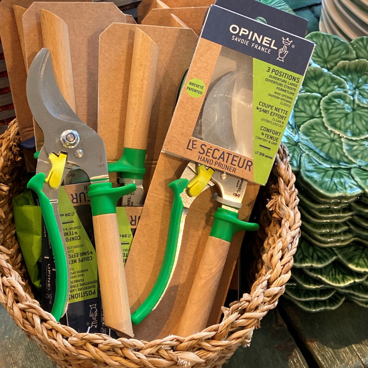 Green Opinel Hand Pruner