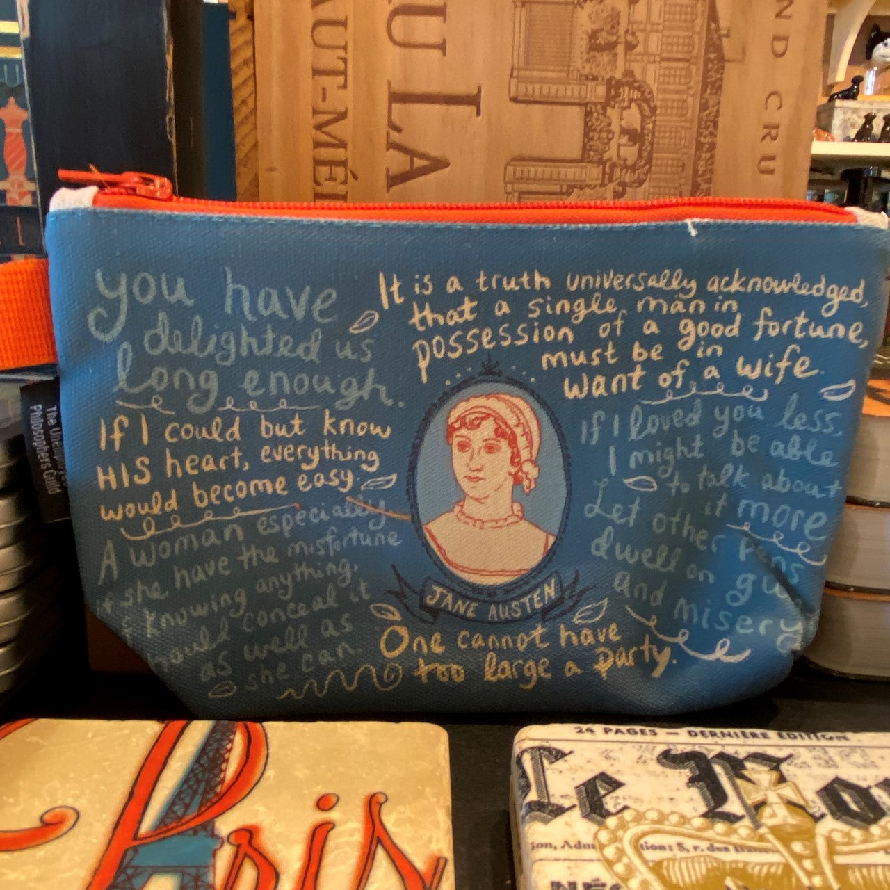 Jane Austen Quote Pencil Pouch
