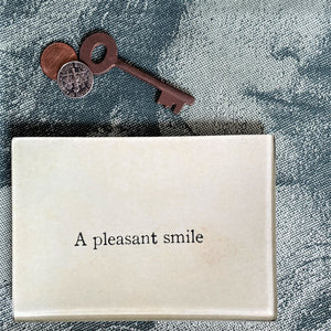 A Pleasant Smile Tiny Rectangular Tray