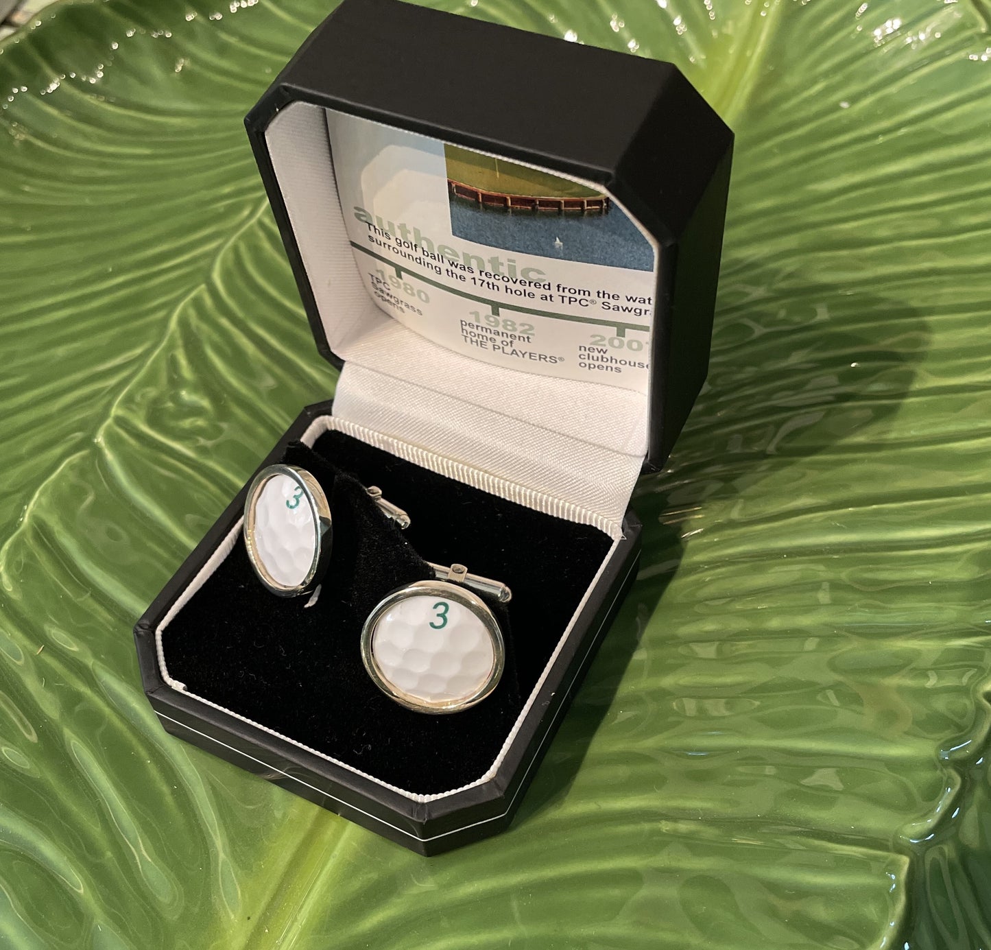 Golf Ball Sawgrass Cufflinks