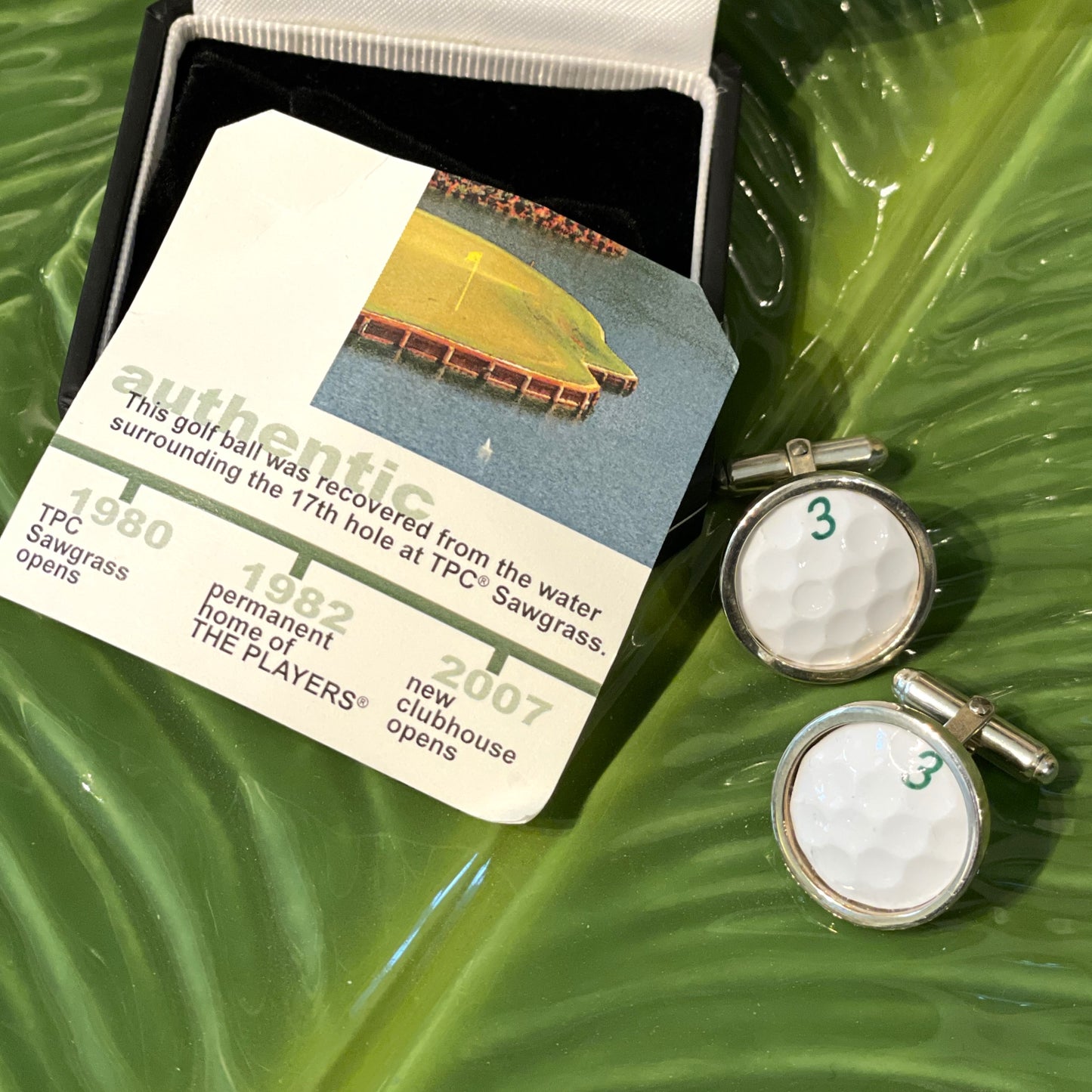 Golf Ball Sawgrass Cufflinks