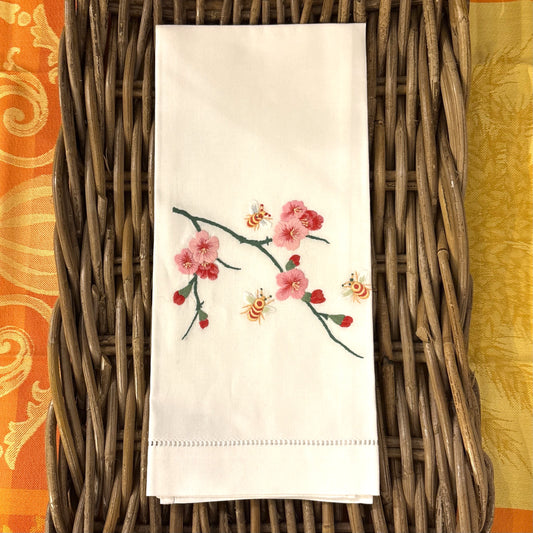 Bees & Flowers Hand Towel