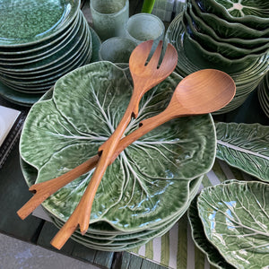 Teak Salad Server Set