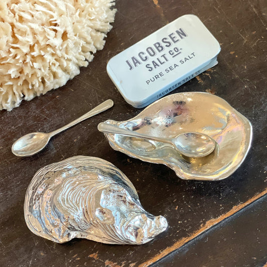 Oyster Salt Cellar & Spoon