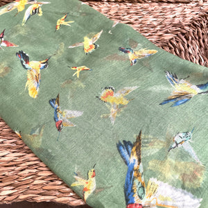 Hummingbird Scarf Green