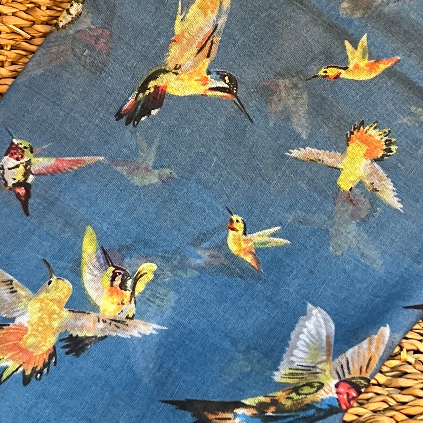 Hummingbird Steel Blue Scarf