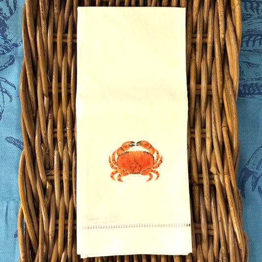 Crab Red Hand Towel