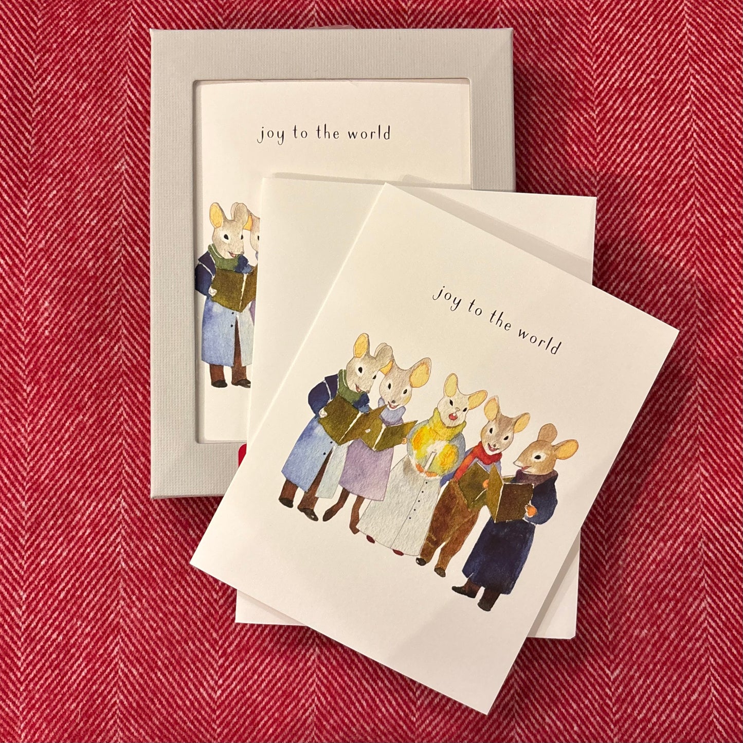 Caroling Mice Boxed Cards