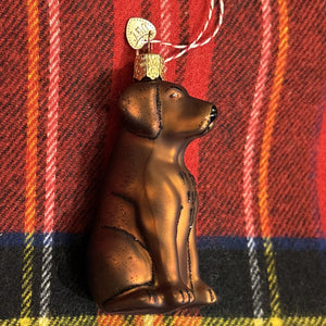 Chocolate Lab Ornament