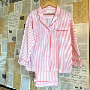 Amboise Coral Stripe Pajama Set, Small
